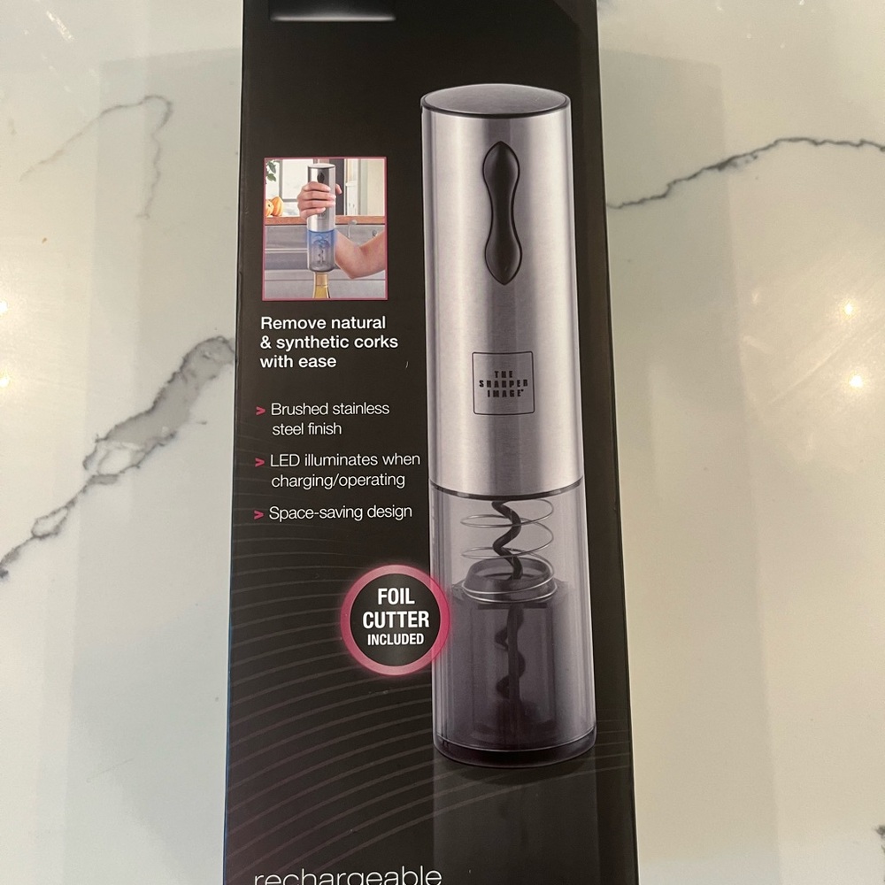 Sharper Image Rechargeable Wine Opener